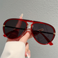 Gafas de Sol Retro de Doble Puente para Mujer