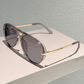 Gafas de Sol Retro de Doble Puente para Mujer
