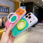 Funda para Teléfono con Soporte Giratorio 360° y Diseño Color Block