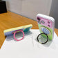 Funda para Teléfono con Soporte Giratorio 360° y Diseño Color Block
