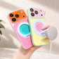 Funda para Teléfono con Soporte Giratorio 360° y Diseño Color Block