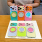 Funda para Teléfono con Soporte Giratorio 360° y Diseño Color Block