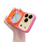 Funda para Teléfono con Soporte Giratorio 360° y Diseño Color Block
