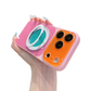Funda para Teléfono con Soporte Giratorio 360° y Diseño Color Block