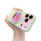 Funda para Teléfono con Soporte Giratorio 360° y Diseño Color Block