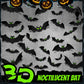 Set de Pegatinas 3D de Murciélagos para Decoración de Halloween