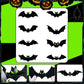 Set de Pegatinas 3D de Murciélagos para Decoración de Halloween