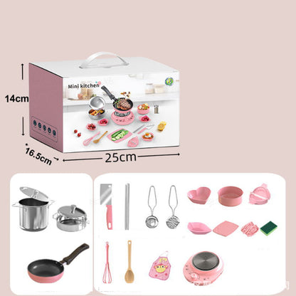 [El Mejor Regalo para Niños] Mini Juego de Cocina de Juguete para Niños – Set de 22 Piezas