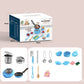 [El Mejor Regalo para Niños] Mini Juego de Cocina de Juguete para Niños – Set de 22 Piezas