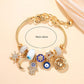 Pulsera con Dijes Celestiales de Sol y Luna