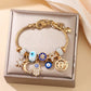 Pulsera con Dijes Celestiales de Sol y Luna
