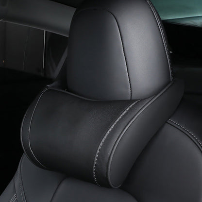 Almohada ergonómica de espuma viscoelástica para reposacabezas de coche