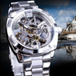 ⌚ ¡50% DE DESCUENTO AHORA! 🔧 Reloj Automático Esqueleto – Movimiento Visible, Estilo Dorado & Cuerda Automática – Para Negocios y Noche ✨