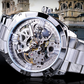 ⌚ ¡50% DE DESCUENTO AHORA! 🔧 Reloj Automático Esqueleto – Movimiento Visible, Estilo Dorado & Cuerda Automática – Para Negocios y Noche ✨