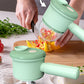 Picadora y cortadora eléctrica recargable de mano para verduras