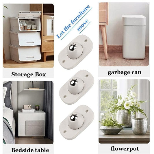 🥳¡OFERTA 2026! 🥳💞¡+50K VENDIDOS! 🏠🧺 ¡50% DESCUENTO! Rueda Universal Autoadhesiva – Rotación 360°, bola de acero inoxidable. Mueve muebles, macetas y armarios en segundos. ¡El mejor aliado para mayores! 👵🛡️