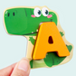 Juguete de Madera de Emparejamiento de Letras y Animales de 26 Piezas
