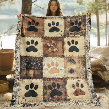 🐶 ¡50% DE DESCUENTO POR TIEMPO LIMITADO! 🐾 18,924 Vendidas – Manta de Franela Suave con Huellas Lindas – Cálida, Acogedora y Decorativa para el Hogar 🛌