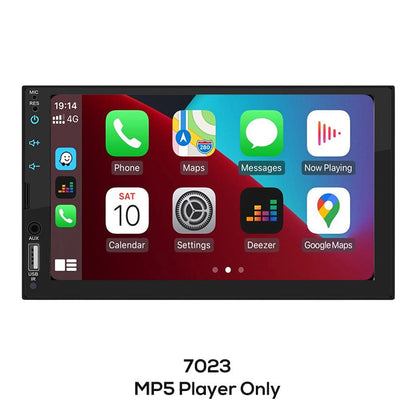 🚗   ¡50% de descuento en tiempo limitado!   ✨  Estéreo de coche doble DIN de 7 pulgadas - CarPlay con cable y Android Auto, entrada de cámara de respaldo 📱