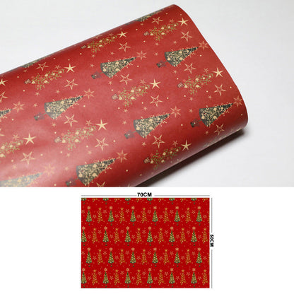 Papel Kraft de Navidad vintage para regalos y artesanías