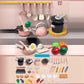 Juego de Juguetes de Cocina y Vajilla de Simulación