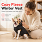 🐕  Abrigo para perros con capucha – arnés incorporado, a prueba de viento y forrado de lana 🧥✨