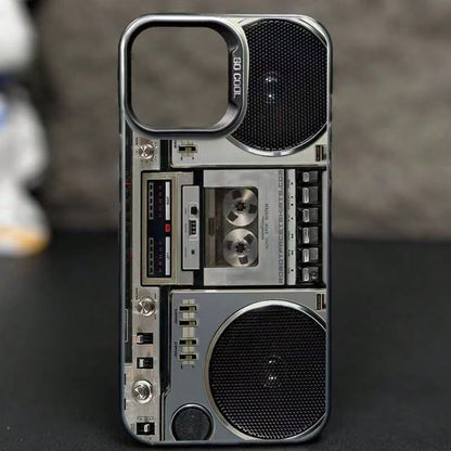 Retro Boombox Cassette Player caso de teléfono