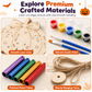 Kit de artesanía de la calabaza de madera de Halloween
