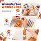 Kit de artesanía de la calabaza de madera de Halloween