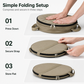 📢📢40% OFF !! ⏰ Collapsible Camping Trash Can with Lid – 600D Oxford, Large Capacity, Leakproof ✨