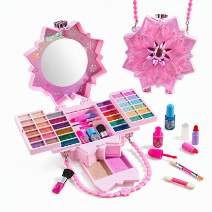 💄 DESCUENTO DEL 50% POR TIEMPO LIMITADO! ✨ Conjunto de maquillaje para princesas lavable – Juguete de maquillaje seguro para niños, no tóxico y de fantasía 👸