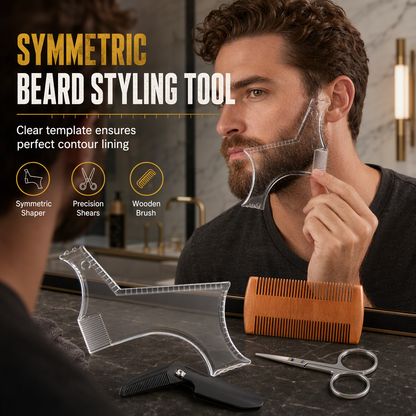 ⏳Oferta limitada del 50% de descuento⏰Plantilla de modelado de barba fácil de usar🧔🪒