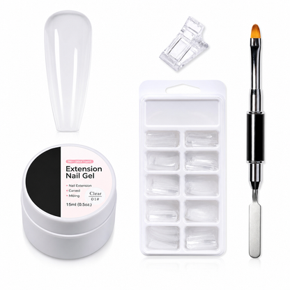 Gel no pegajoso sólido constructor para extensión de uñas