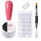Gel no pegajoso sólido constructor para extensión de uñas